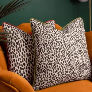 Wylder Nympha Abstract Spotted Piped Polyester Filled Cushion