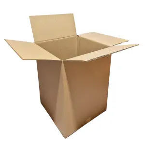 Tall Strong Double Wall Extra Large Cardboard Boxes 18" x 18" x 24" Storage Packing Moving House Sturdy Shipping Boxes, Pack of 10