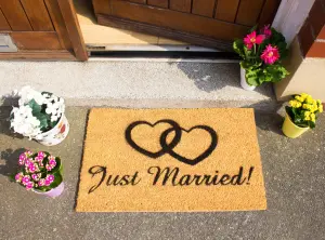 Just Married doormat - Regular 60x40cm