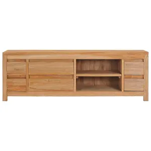 Berkfield TV Cabinet 120x30x40 cm Solid Teak Wood