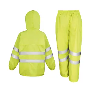 SAFE-GUARD by Result Unisex Adult High-Vis Waterproof Jacket And Trousers Set