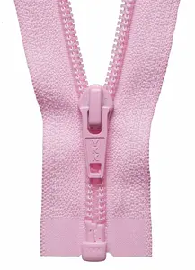 NYLON O/E ZIP 56CM - Nylon Open End Zip: 56cm: Mid Pink - YKK