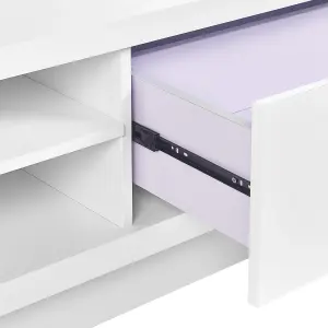 Beliani Modern TV Stand White ANTONIC