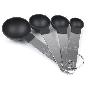 Hardys 8pc Stainless Steel Measuring Spoon Set Cups Kitchen Cooking Baking Teaspoon