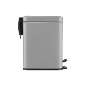 BLACK+DECKER 5L Grey Pedal Bin with Soft Close Lid