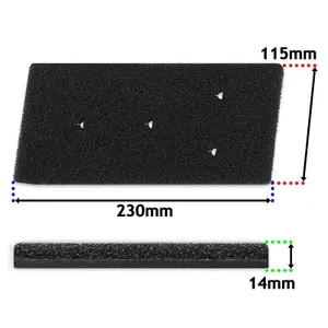 SPARES2GO Tumble Dryer Foam Filter compatible with Whirlpool / Bauknecht Heat Pump Sponge Pad