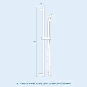 Oliver Concealed Thermostatic Shower Mixer ABS Head Slider Rail & Massage Jets