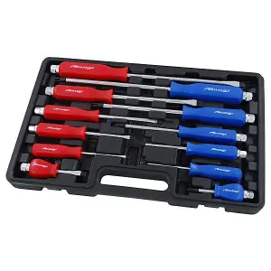 12 Piece Heavy Duty Screwdriver Set Flat and Pozi (Neilsen CT1506)