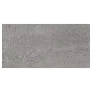 Mythos Matt Grey Stone Effect Porcelain Outdoor Tile - Pack of 13, 9.36m² - (L)600x(W)1200mm