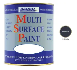 Bedec Multi Surface Paint - Gloss - Anthracite - 5 Litre