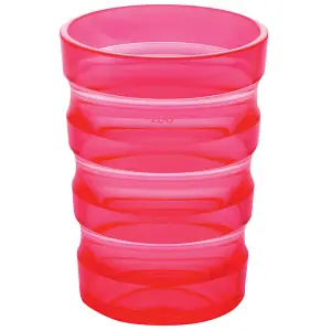 Ergonomically Designed Easy Grip Cup with Cap - Spill proof Nozzle - Pink