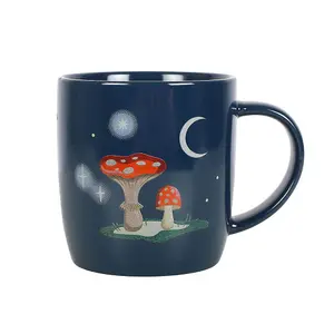 Something Different Gnome Sweet Gnome Mushroom Mug Navy Blue (One Size)