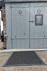 Rubber External Entrance Sentry Door Mat 60 x 90cm Black