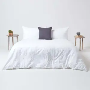 Homescapes Dark Grey European Linen Pillowcase, 60 x 60 cm