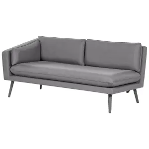 Outdoor Upholstered Sofa Garden Sofa LORETELLO Polyester Grey Reversible 5 Seater