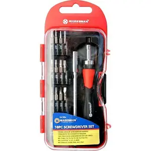 18Pc Ratchet Precision Screwdriver Bit Set Slotted Phillips Torx Magnetic