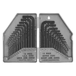 Sealey Hex Key Set 30pc Long/Short-Arm - Metric/Imperial S0484