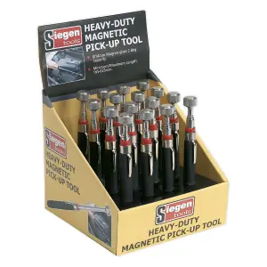 Sealey Heavy-Duty Magnetic Pick-Up Tool 3.6kg Capacity Display Box of 16 S0823DB