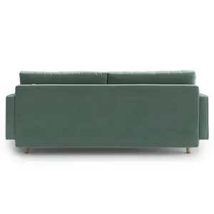 Jacquelyn 4 Seater Velvet Made to Order Sleeper Riviera Light Green