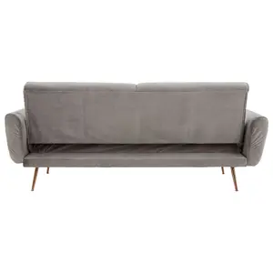 Interiors by Premier Hatton Grey Velvet Sofa Bed