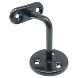 EAI Handrail Bracket Black Pack 10 Banister Brackets Stair Banister Wall Handrail 63mm