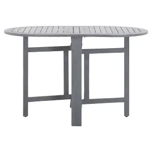 Berkfield Garden Table Grey 120x70x74 cm Solid Acacia Wood