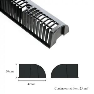 HomeSmart 20 x Over Fascia Vents 1 Metre x 25mm² Airflow for Roof Eaves Ventilation