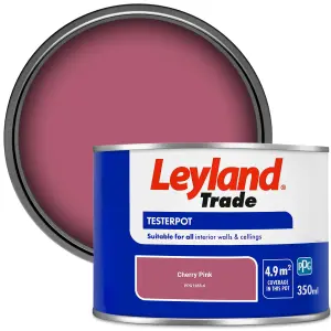 Leyland Trade Vinyl Matt Walls & Ceilings Emulsion Paint Cherry Pink (PPG1183-6) 350ml Tester