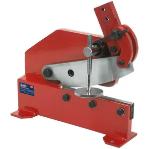 Heavy-Duty Manual Metal Cutting Shears for Bench Mounting - 6mm Sheet and 12mm Bar Capacity