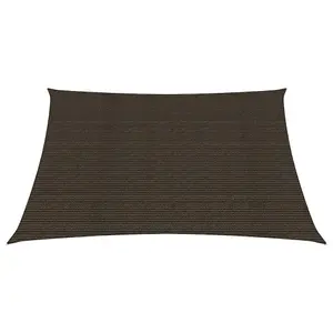 Berkfield Sunshade Sail 160 g/m2 Brown 4x4 m HDPE