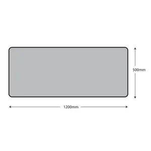 Flooring Grey Plain Scraper mat, 120cm x 50cm