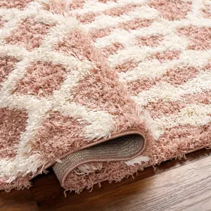 NOUR Boho Shaggy Area Rug 160 x 220 cm