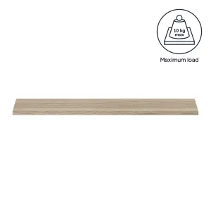 GoodHome Rigga Modular Oak effect oak effect Rectangular Floating shelf (L)80cm x (D)19cm