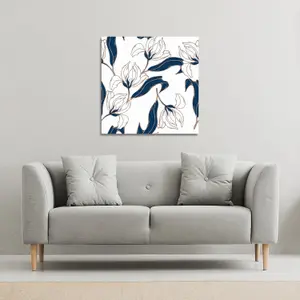 White Flowers (Canvas Print) / 101 x 101 x 4cm