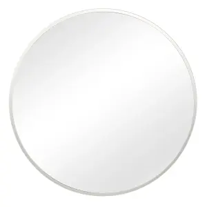 Pandora - Round Wall Mirror - 80x80 cm (Silver)