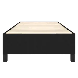 Berkfield Box Spring Bed Frame Black 90x190 cm 3FT Single Fabric