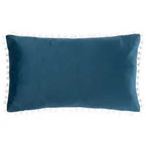 furn. Snowy Village Joy Velvet Feather Filled Cushion