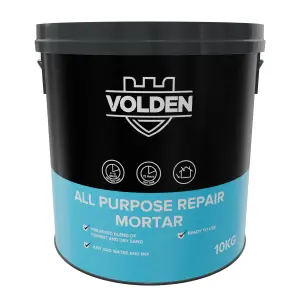 Volden Ready-mixed Repair mortar, 10kg Tub - Requires mixing before use