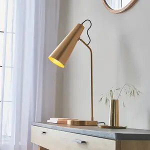 Luminosa Karna New Task Table Lamp Warm Antique Brass