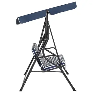 Patio Swing CHAPLIN Metal Dark Blue