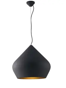 Luminosa Tholos Dome Ceiling Pendant, Black E27