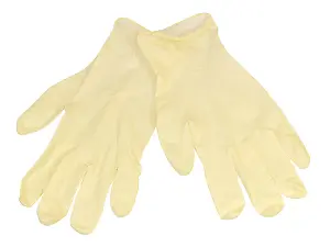 Scan Latex Gloves Box 100 Large Disposable Gloves SCAGLOLATEXL