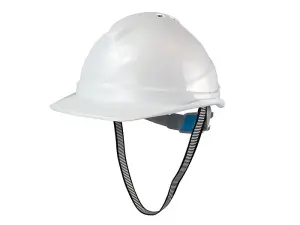 Scan YS-4B Deluxe Safety Helmet - White SCAPPESHDELW