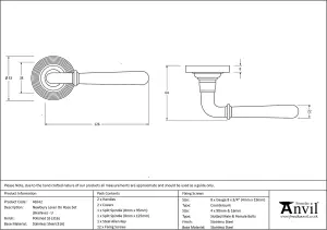 From The Anvil Polished Marine SS (316) Newbury Lever on Rose Set (Beehive) - Unsprung