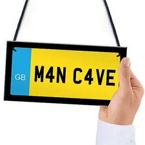 Red Ocean Man Cave Sign Hanging Wall Sign Shed Sign Gift For Dad Uncle Grandad Gift For Him