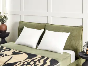 Set of 2 Pillows TRIGLAV Low 50 x 60 cm White