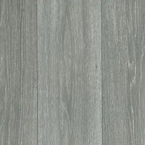 Grey Modern Wood Effect Anti-Slip Vinyl Flooring for Home, Shops, Offices, 2.0mm Thick Vinyl Sheet-7m(23') X 2m(6'6")-14m²