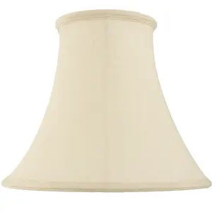 22" Round Bell Handmade Lamp Shade Cream Fabric Classic Table Light Bulb Cover