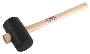 Sealey Rubber Mallet 1.75lb Black RMB175