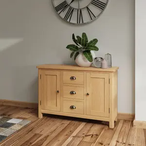 Clara Rustic Oak Large Sideboard